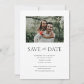 Save The Date Faire part de date typographique avec photo (Dos)