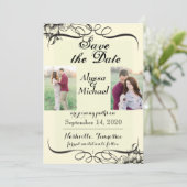 Save The Date faire part de mariage (Debout devant)