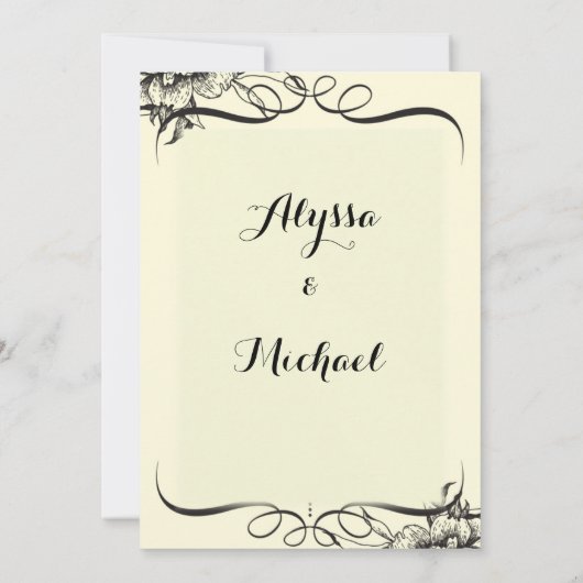 Save The Date faire part de mariage (Dos)