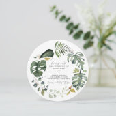 Save The Date Faire part de mariage à l'aquarelle florale tanger (Debout devant)