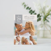 Save The Date Faire part de mariage avec photos modernes (Debout devant)