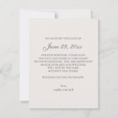 Save The Date Faire part de mariage avec photos modernes (Dos)