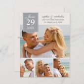Save The Date Faire part de mariage avec photos modernes (Devant / Derrière)
