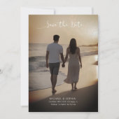 Save The Date Faire part de mariage décontracté à la plage (Devant)