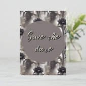 Save The Date Faire part de mariage gothique sombre (Debout devant)