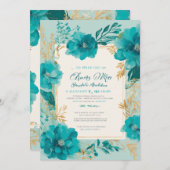 Save The Date faire part de mariage moderne  (Devant / Derrière)