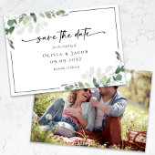 Save The Date Faire part de mariage photo eucalyptus