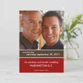 Save The Date Faire part de mariage pour sauvegarde de date {Blo (Debout devant)