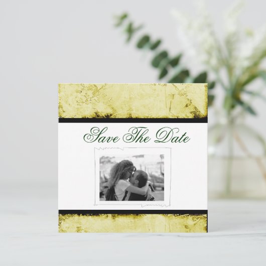 Save The Date Faire part de mariage pour sauvegarder la date (Debout devant)