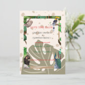 Save The Date Faire part de mariage Rustique en Forêt (Debout devant)