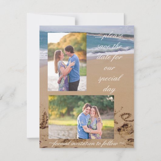 Save The Date Faire part de mariage 'Sauver la date' (Dos)