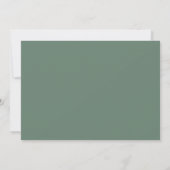 Save The Date Faire part de mariage simple moderne vert (Dos)