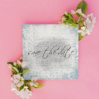 Save The Date Faire part de mise à jour de date dans Floral Vint