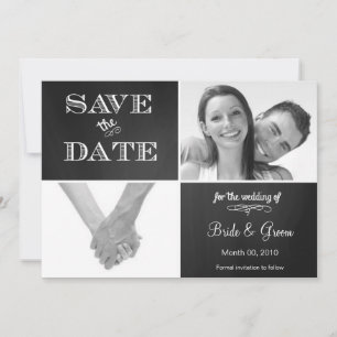 Save The Date Faire part de photo de date à retenir sur tableau 
