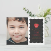 Save The Date Faire part de remise de diplôme de maternelle Wavy (Debout devant)