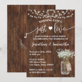 Save The Date Faire simple pour l'amour, mariage intime et invit (Devant / Derrière)