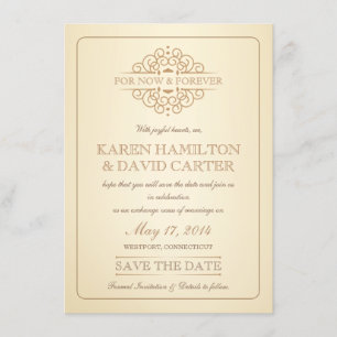 Save The Date Faites gagner la date - mariage formel victorien