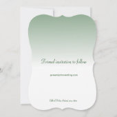 Save The Date Falaises de Mariage irlandais de Moher Sauvez la d (Dos)