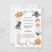 Save The Date Fall In Lony Funny Citrouille Mariage de automne d (Dos)