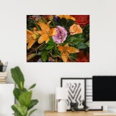 Save-the-Date/Fall Wedding Bouquet Poster (Thuiskantoor)