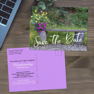 Save the Date Familie Reünie Vervangbare Foto Briefkaart