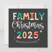 Save The Date Family Christmas 2025 Blessed and Grateful (Devant)