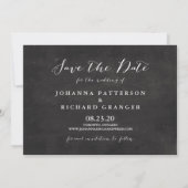 Save The Date Faux Chalkboard script manuscrit Enregistrer la da (Dos)