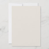 Save The Date Faux Fleurs sauvages Embossés Ecru Mariage formel (Dos)