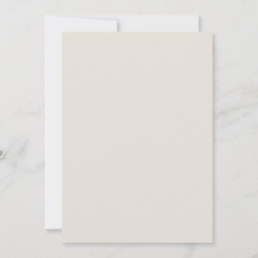 Save The Date Faux Fleurs sauvages Embossés Ecru Mariage formel (Dos)