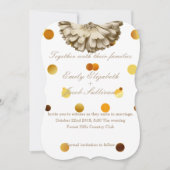 Save The Date Faux Gold Parties scintillant Foil tournesol inspi (Devant)