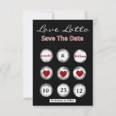 Save The Date Faux Love Lotto Enregistrer la date Annonce (Devant)