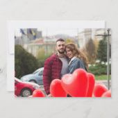 Save The Date Faux Vellum Effet DEUX mariage photo Enregistrer l (Dos)
