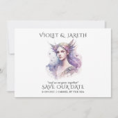 Save The Date Fée de forêt Mariage enchantée (Devant)