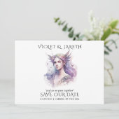 Save The Date Fée de forêt Mariage enchantée (Debout devant)