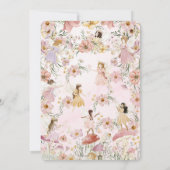 Save The Date Fées de Whimsical Baby shower Fleur Jardin Pré (Dos)