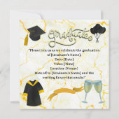 Save The Date Félicitations à l'obtention du diplôme casquette a (Dos)