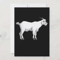 Femme Chèvre portant le visage médical Masque Drôl