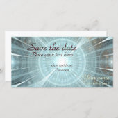 Save The Date Fenêtre de la cathédrale de Noël (Devant / Derrière)