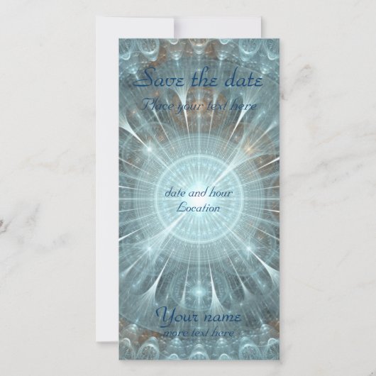 Save The Date Fenêtre de la cathédrale de Noël (Devant)