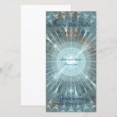 Save The Date Fenêtre de la cathédrale de Noël (Devant / Derrière)