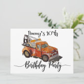 Save The Date Fête d'anniversaire avec Wrecker (Debout devant)