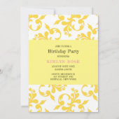 Save The Date Fête d'anniversaire de 1 an Lemonade Chalkboard (Dos)