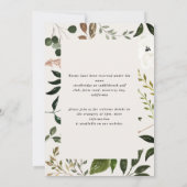 Save The Date Fête d'anniversaire Russe automne fleurs et bois d (Dos)