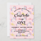 Save The Date Fête d'anniversaire simple Rainbow moderne (Devant)