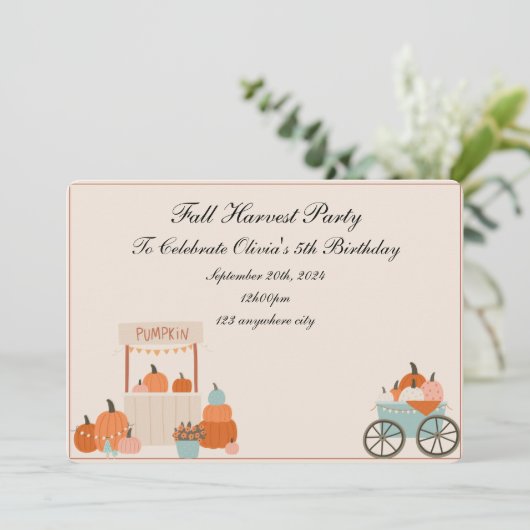 Save The Date fête d'automne (Debout devant)