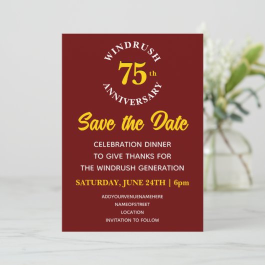 Save The Date Fête de la génération WINDRUSH 75 (Debout devant)