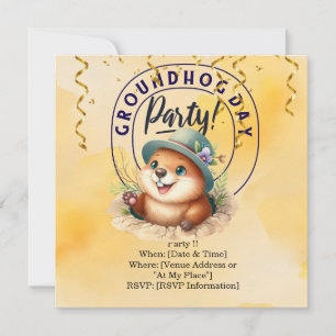Save The Date Fête de la marmotte avec Amusement