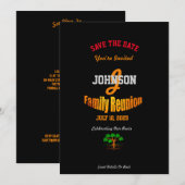 Save The Date Fête de la Réunion de famille pour n'importe quel (Devant / Derrière)