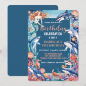 Save The Date Fête de la tortue blanche bleue (Devant / Derrière)