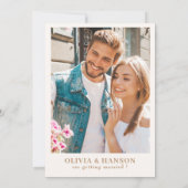 Save The Date Fête de mariage dans un jardin fleuri pastel avec  (Dos)